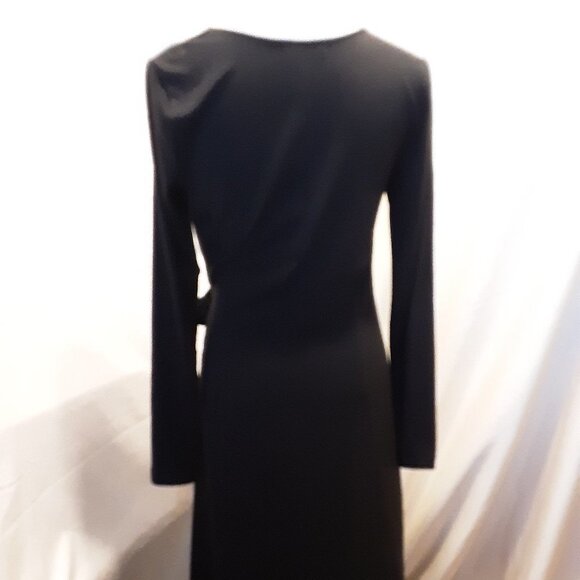 De Collection Midi Black Side Tie Rouched SZ M ❤ - Picture 3 of 9